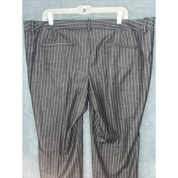 Express Pants Womens Size 18R Grey Barely Boot Low Rise Stretch Editor Career - Picture 8 of 11